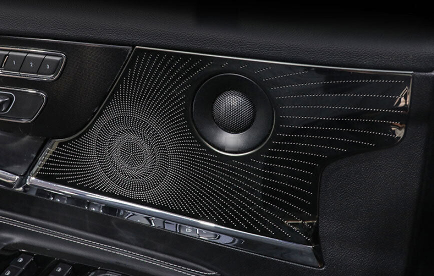 Black Titanium Cover Trim for Lincoln Corsair 20-22 4PCS Inner Door Tweeter