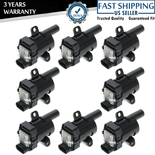 Set of 8 for Chevrolet Silverado for GMC for Sierra 1500 5.3L 4.8L UF262 Ignition Coils