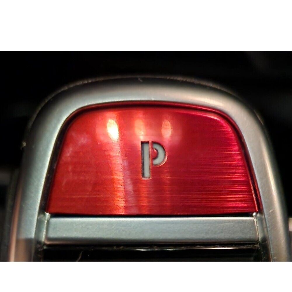 Red Car Inner Gear Shift Knob P Head Button Cover for BMW 2 3 5 Series X3 X4 X5