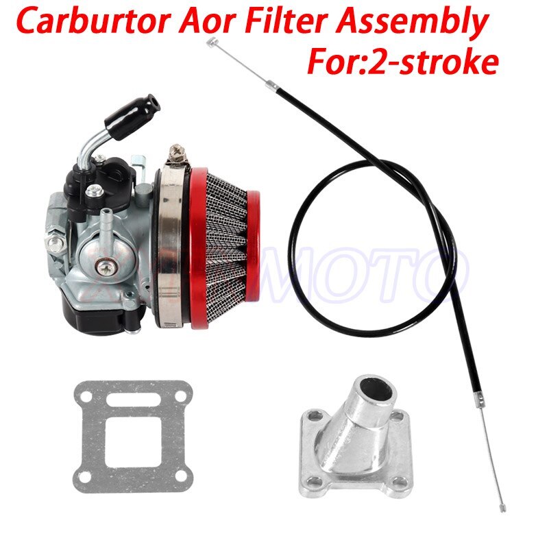ATV 19mm Carb 58mm Air Filter cable Assembly 2-stroke for Mini Pocket Bike Group