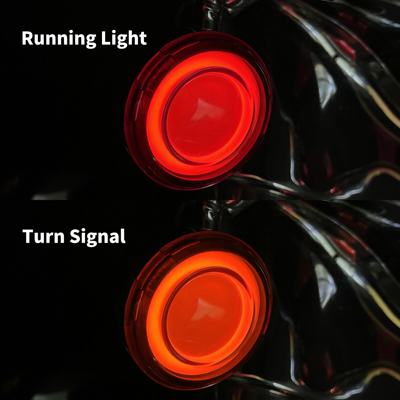 1157 Bullet Tracer Turn Signal Running Light Red Fit for Harley Touring Softail