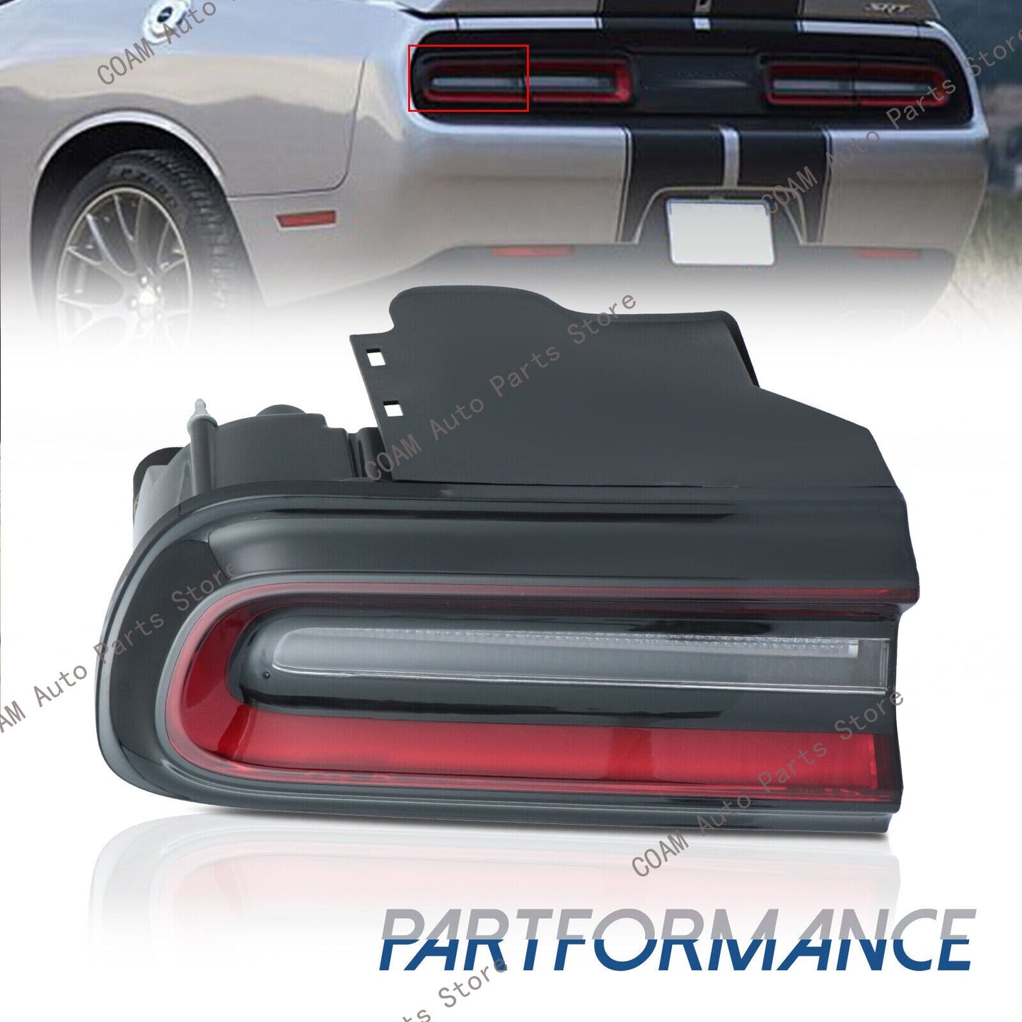 The left driver's side taillight is applicable to 2015-2023 for Dodge for Challenger exterior model 68403955AC