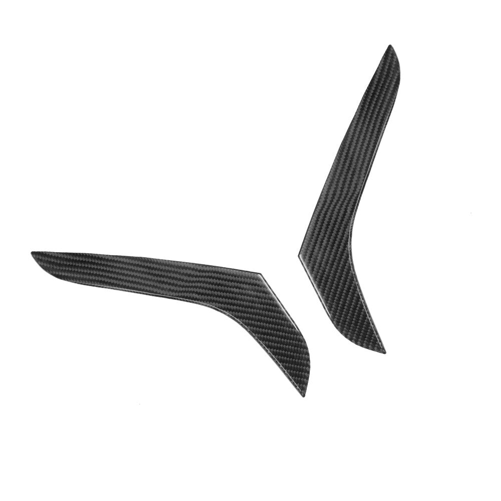 2X Carbon Fiber Rear Door Armrest Trim for Volkswagen for Passat 2006-2011