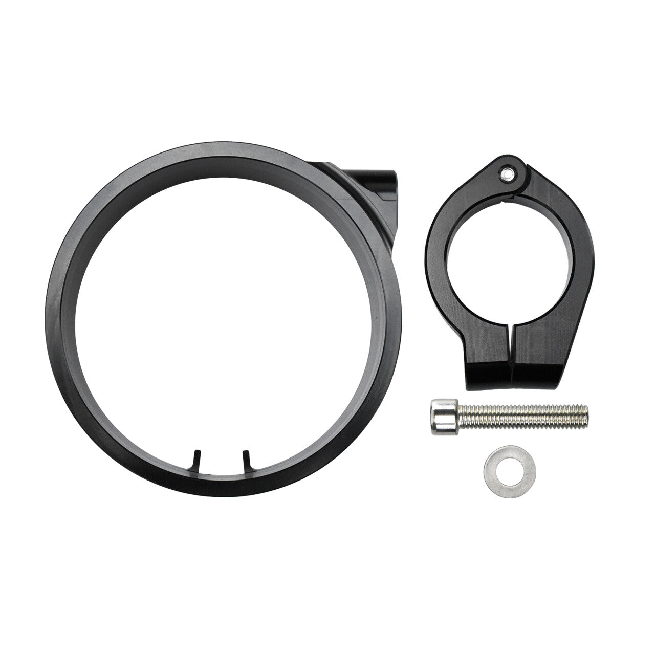 Black Side Speedometer Relocation Mount Bracket Kit for Harley Dyna Sportster