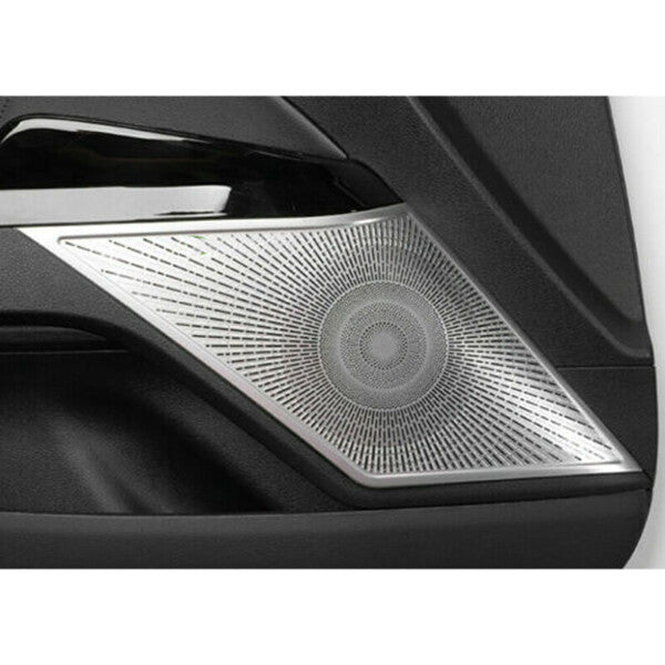 for Kia K5 2021-2022-2023 Matte Silver Inner Door Speaker Horn Frame Cover Trims