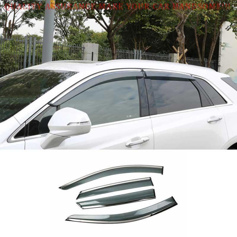 for Cadillac XT4 2019-2024 Side Window Wind Visors Sun Rain Guard Vent Deflector