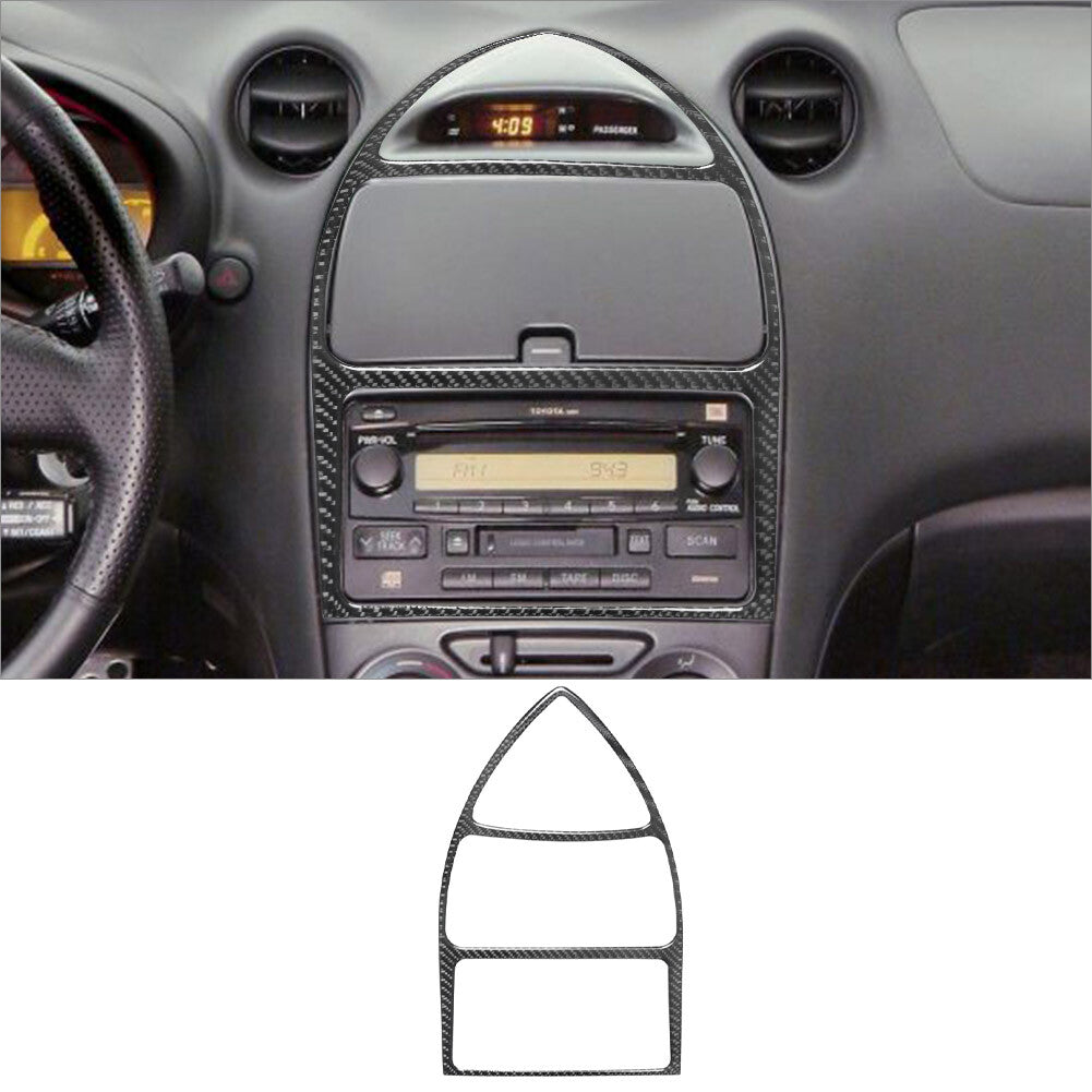 Carbon Fiber Interior Central Console Frame Cover Trim for Toyota Celica 2000-05