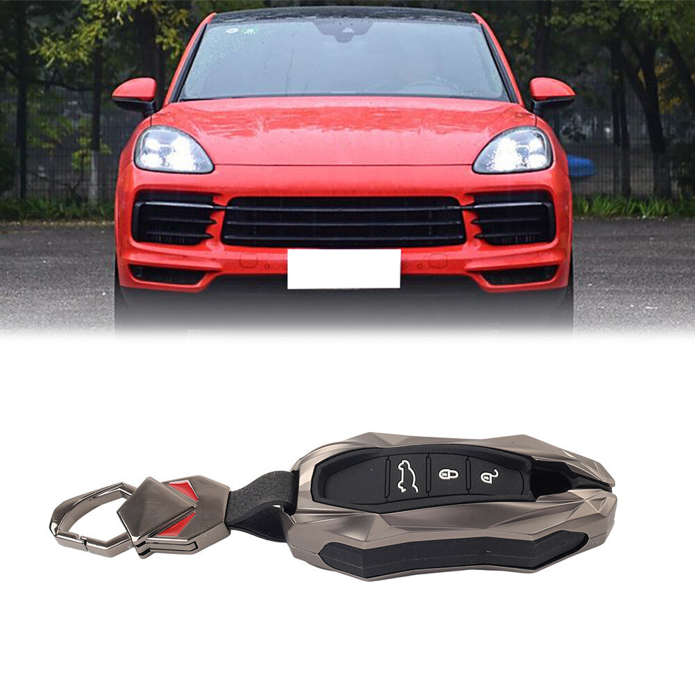 Black for Smart Key Fob Cover Case Shell for Porsche for Cayenne for Panamera 911 Macan