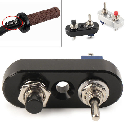 7/8 Handlebar for Mini Dual Toggle Switch Push Button For Horn Headlight ON-OFF
