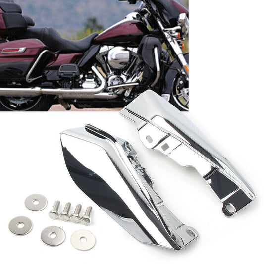 for Harley Road Glide 09-16 Chrome ABS Mid-Frame Air Deflector Trim Heat Shield