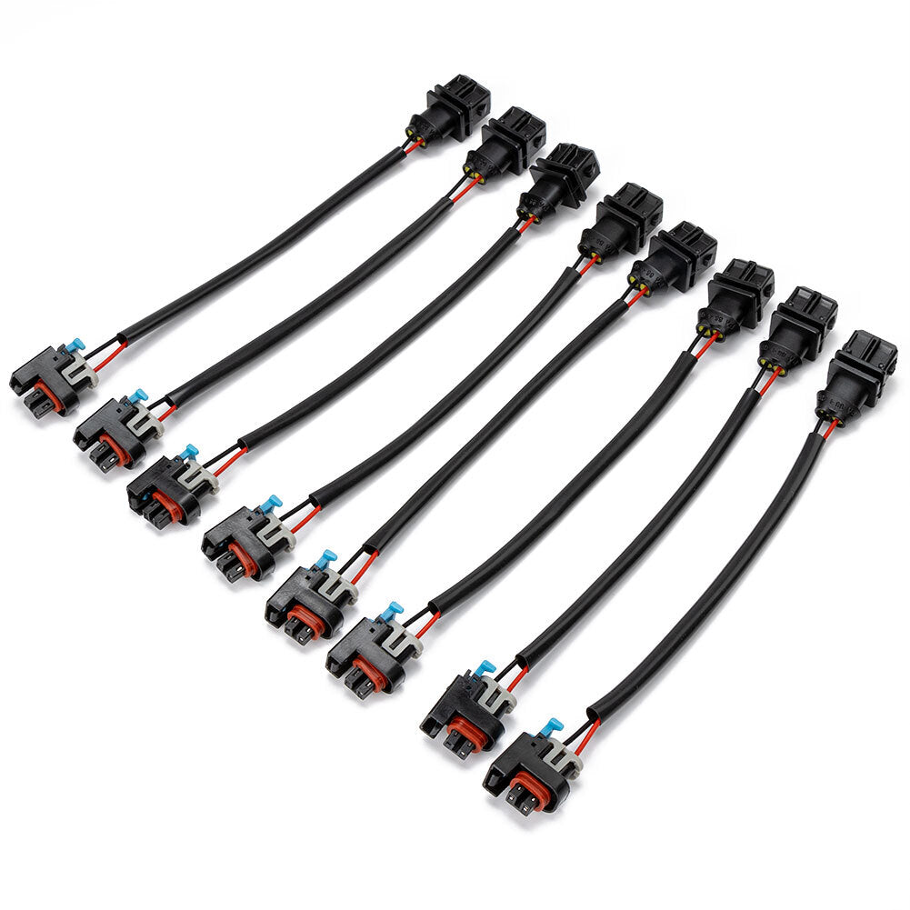 8 X For Jetronic EV1 to for Mini Multec 2 Fuel Injector Wire Harness Adapter