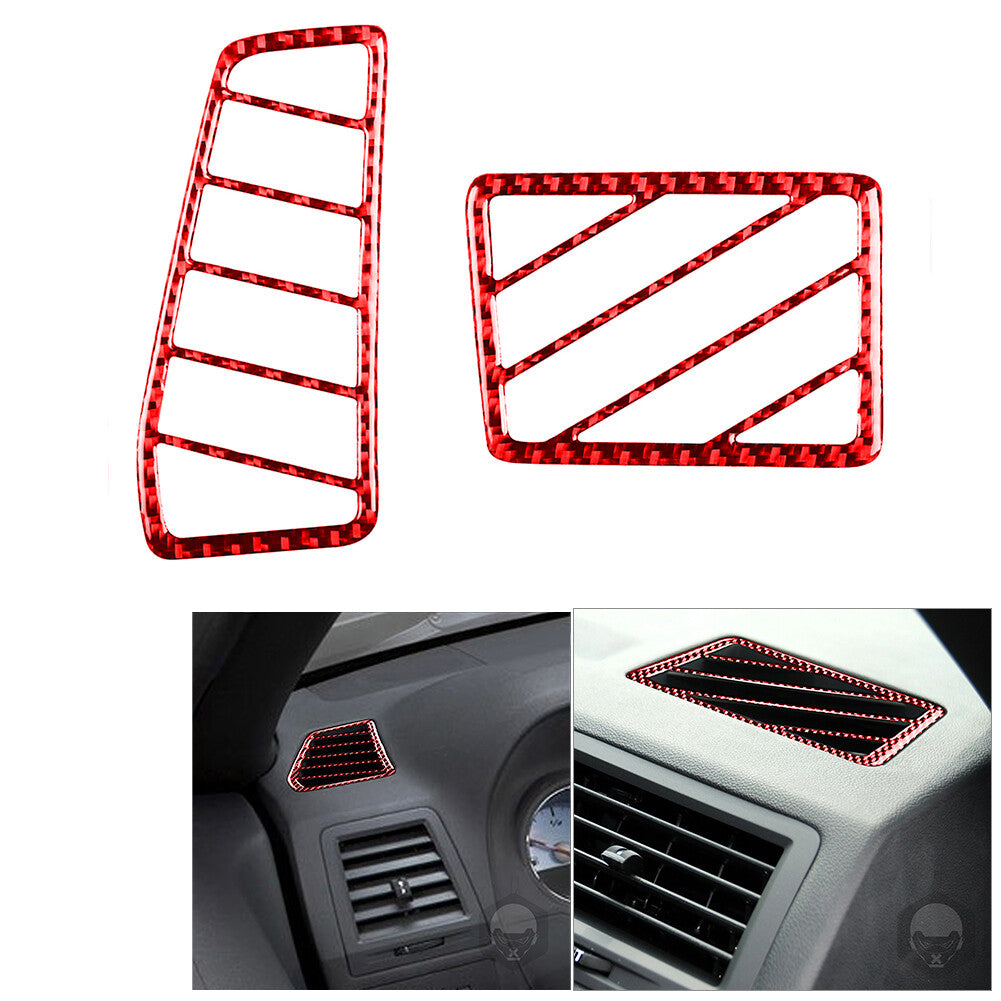 16Pcs Red Carbon Fiber Interior Kit Cover Trim for Dodge for Challenger 2008-2014