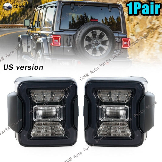 LHRH LED rear brake light, black type, suitable for Jeep for Wrangler JK 2007 ~ 2017.