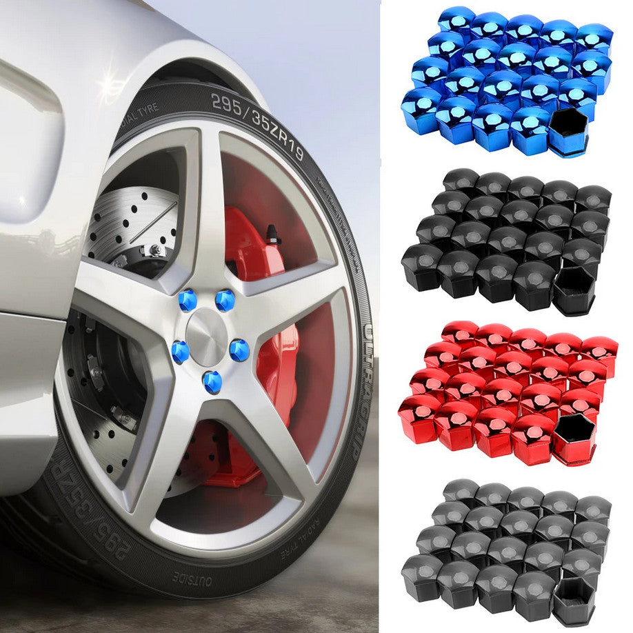 Car wheel nut cover, hub bolt protection cover, bolt rust prevention red, suitable for Mazda and for Kia .