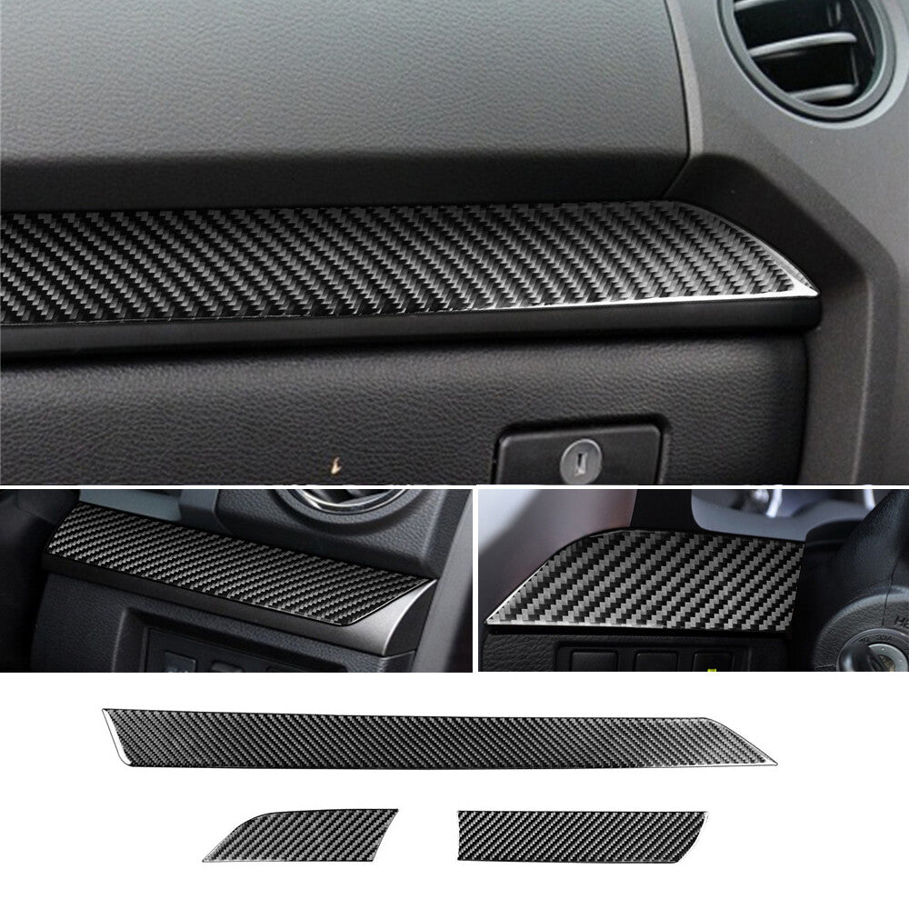 Carbon Fiber Dashboard Center Console Panel Trim for T@yota Tundr@ 2014-2021 RHD