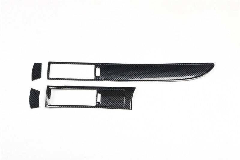 for Audi A6 08-2011 ABS Carbon Fiber Central Console Instrument Strip Cover Trim