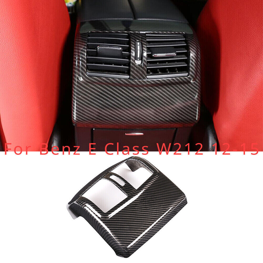 Carbon Fiber ABS Rear Air Vent Outlet Trim for Mercedes Benz E Class 12-15 W212