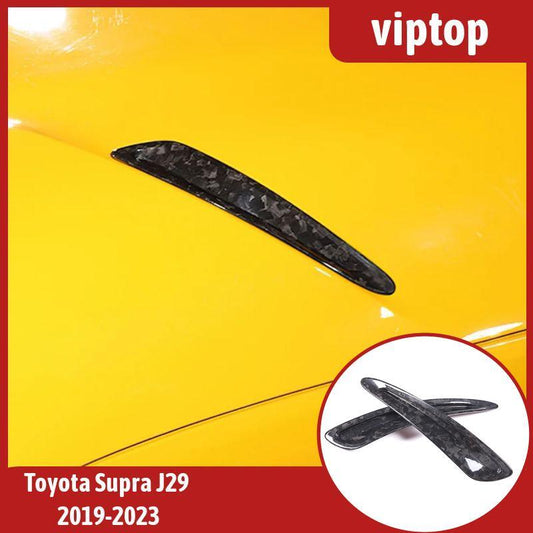 for Toyota Supra 2019-2023 Forged Carbon Hood Decorative Air Vent Cover Trim