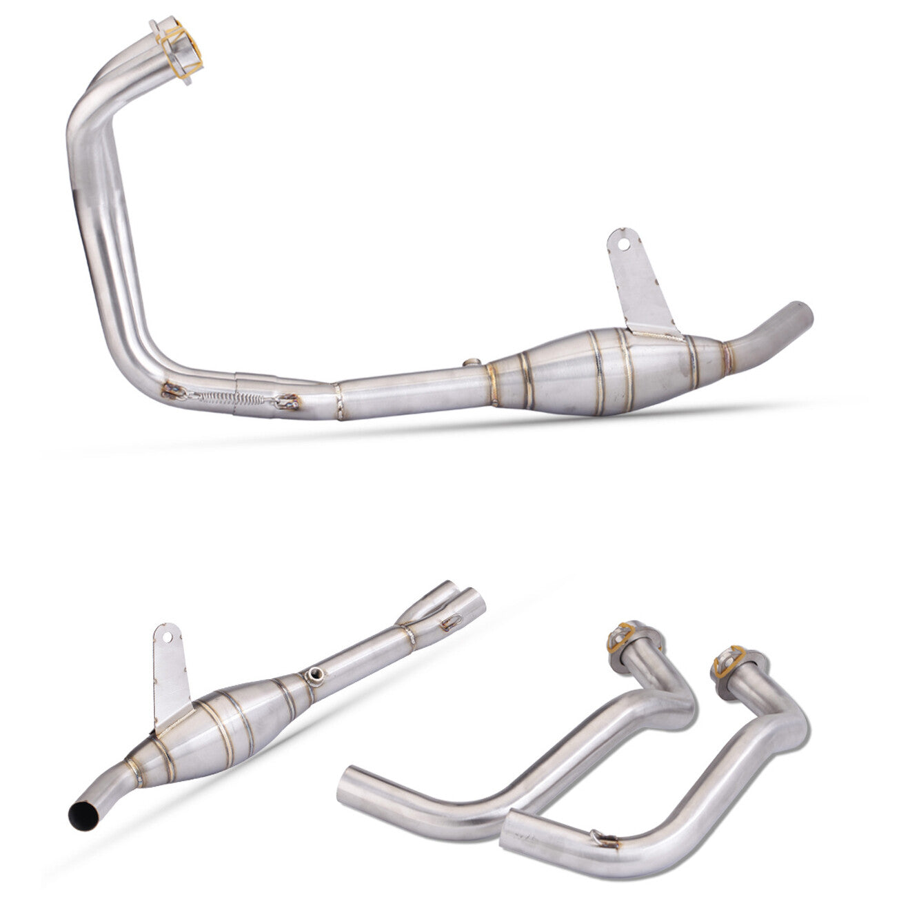 Modified Exhaust System Front Header Link Pipe for Yamaha YZF R3 MT-03 R25 MT-25