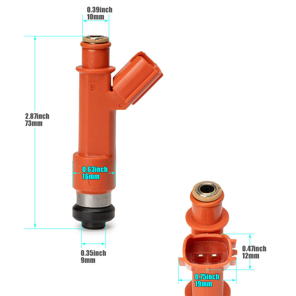 Set of 4 New Fuel Injectors For 1ZZ 2ZZ for Toyota for Lexus / 850CC 1001-87F90
