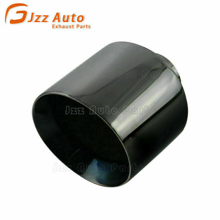 1PC 3'' ID 5'' OD Exhaust End Tips Muffler Black Exhaust Tip 3in US STOCK