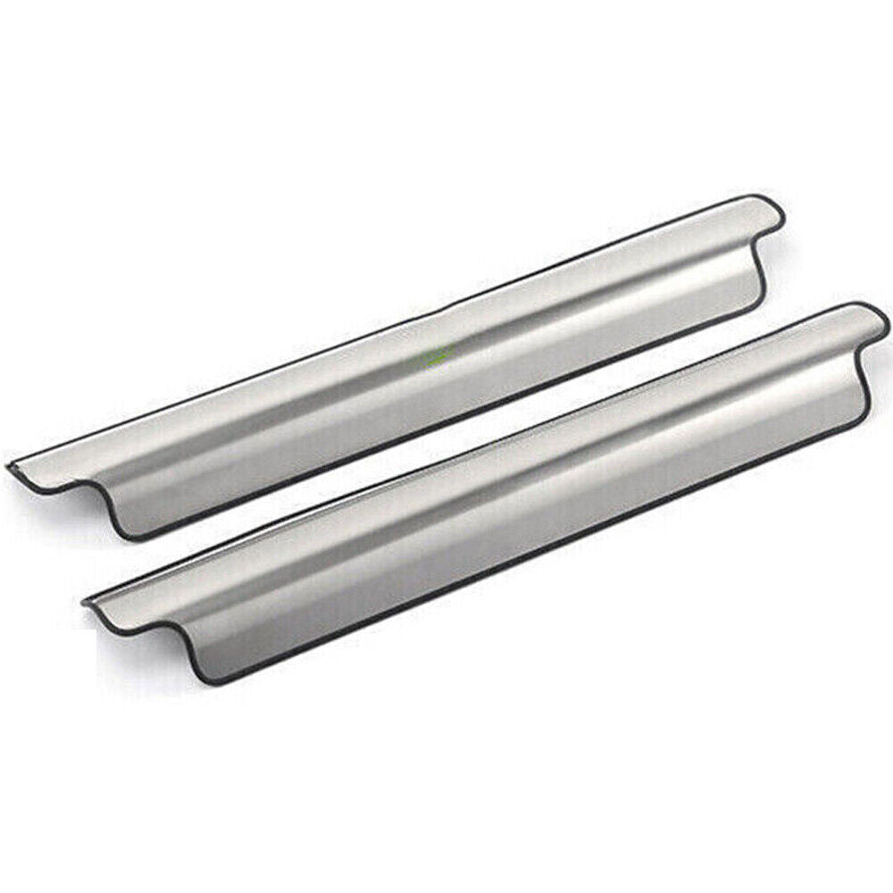 2P for Volkswagen Atlas 18-23 Silver Steel Rear for Seat Anti-Kick Panel Trim Strip