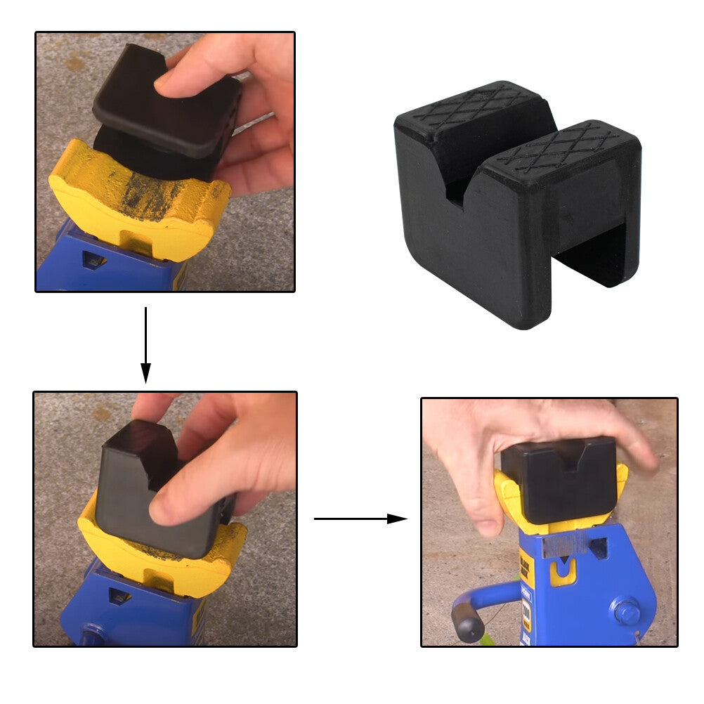 2x car rubber pad rubber block rubber block lifting platform jack rubber pads