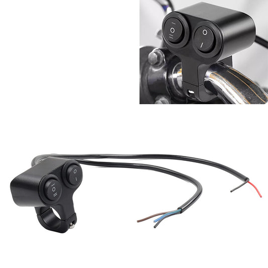7/8 Motorcycle ATV Dual Button On Off Switch Handlebar Headlight Fog Spot Light