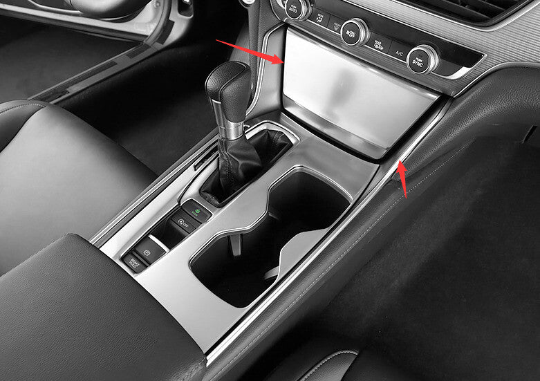 Console Storage Box Cover Trim for Honda Accord 10TH 2018-2022 Silver Titanium