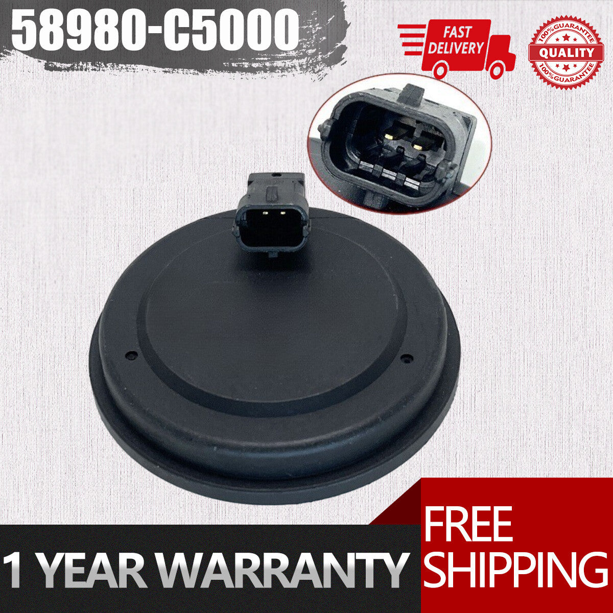 58980-C5000 Rear Side ABS Wheel Speed Sensor for Kia Sorento 2WD 2015-2020 NEW