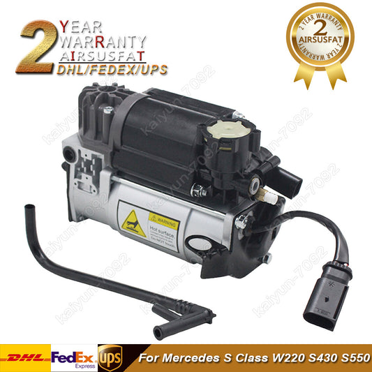 AIR SUSPENSION COMPRESSOR PUMP AIRMATIC W/PIPE for MERCEDES W220 W219 W211