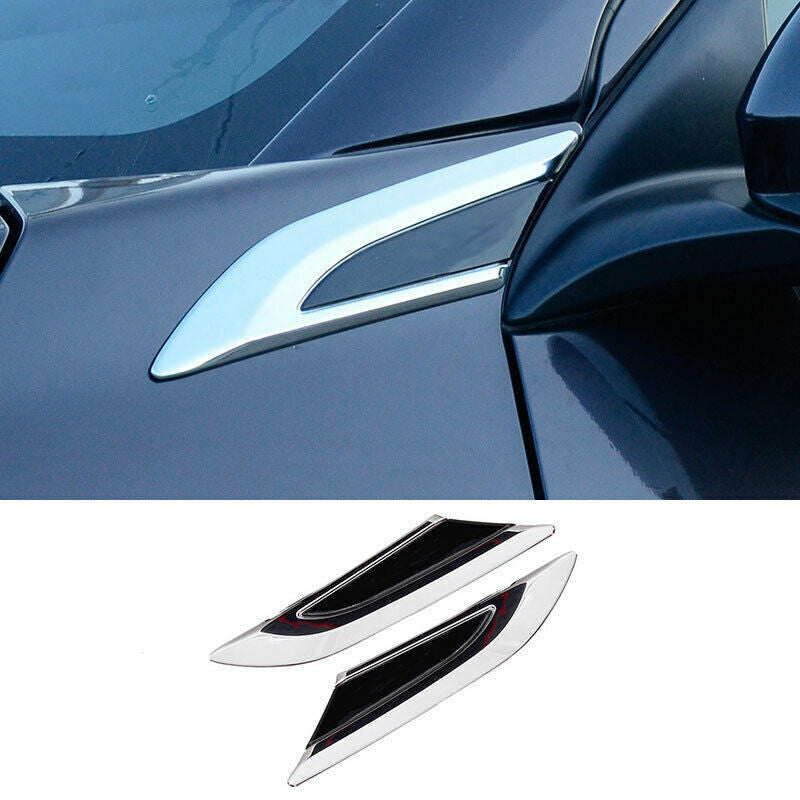 for Honda HR-V HRV 2016-2022 Chrome Car Front Fender Side Air Outlet Cover Trim