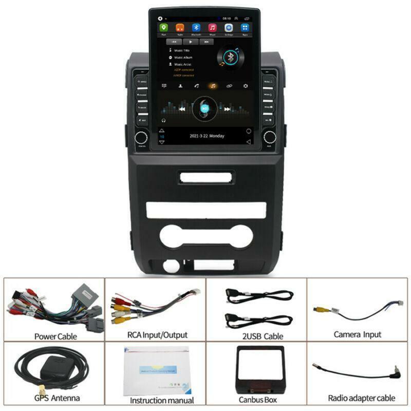 for Ford F-150 F-150 2009-2012 9.7 Vertical Android 10.1 Stereo Head Unit Radio