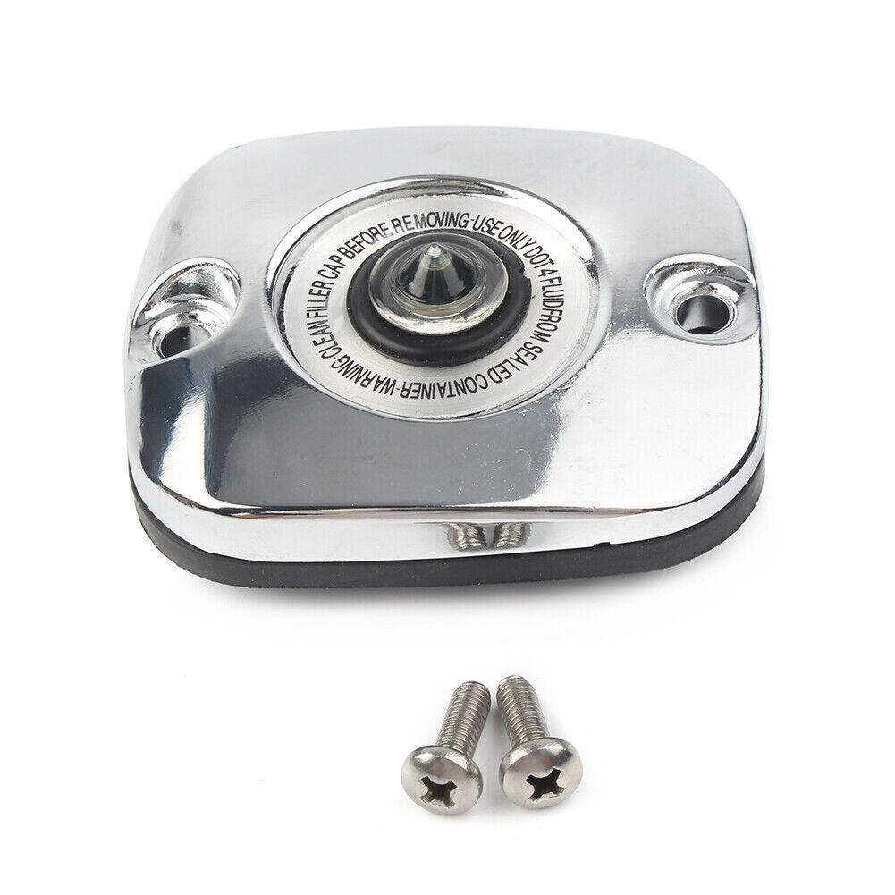 Front Brake Master Cylinder Cover for Harley XL Touring Softail Big Twin Chrome