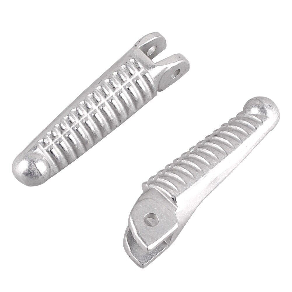 2x Rider Front Foot Pegs Footrests Set for Ducati 848 1098 1198 2008-2013 Silver