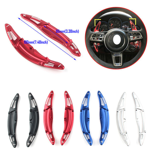 Aluminum steering wheel, paddle shifter gear transmission suitable for Macan for Cayenne 2015 - 2018