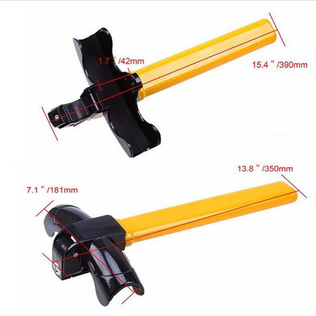 Universal Car Steering Wheel Lock Anti-Theft Security Lock 2 Keys Devices Steel