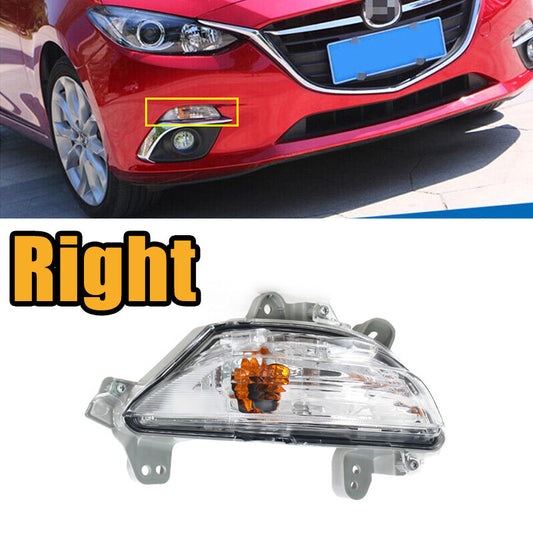 The right front bumper turn signal light applies to 2014-2016 for Mazda 3 axle models.