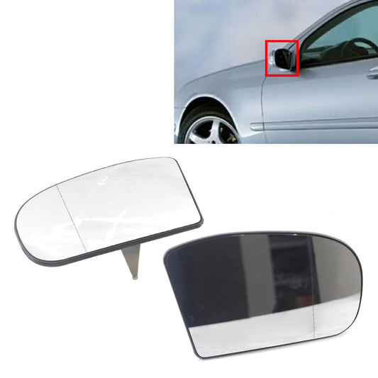 Heated Wing Mirror Glass w/Backing for Benz C230 C240 C280 C320 E320 E350 E500