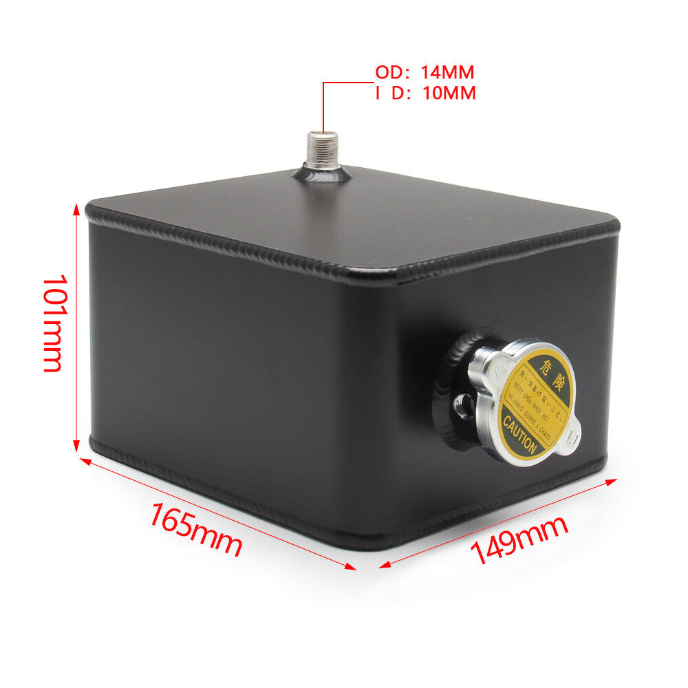 2.5L Aluminum Polished Radiator Coolant Overflow Reservoir Tank Bottle