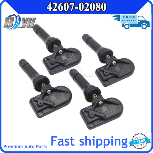 4-pack of new TPMS tire pressure sensors for Toyota for Corolla Levin Hybrid 42607-02080