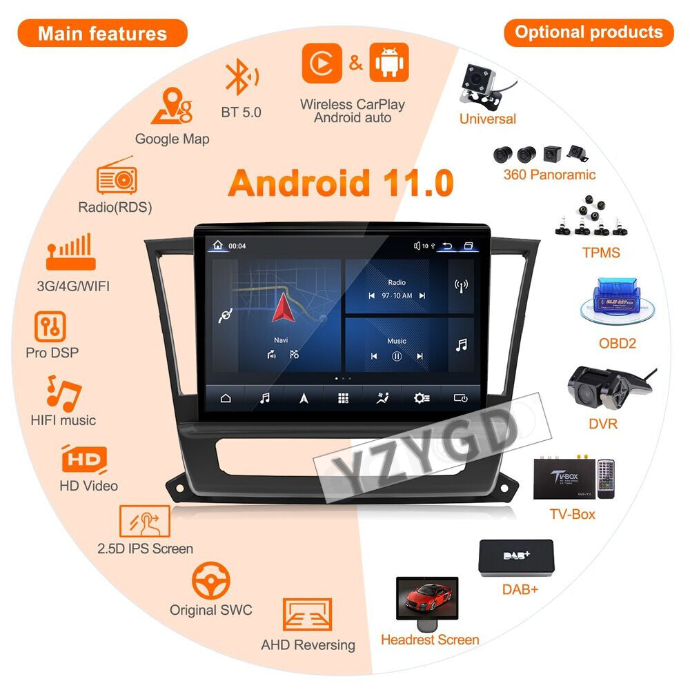 for Maserati Levante 2012-2020 Stereo CarPlay Car Radio Receiver GPS Navi Screen