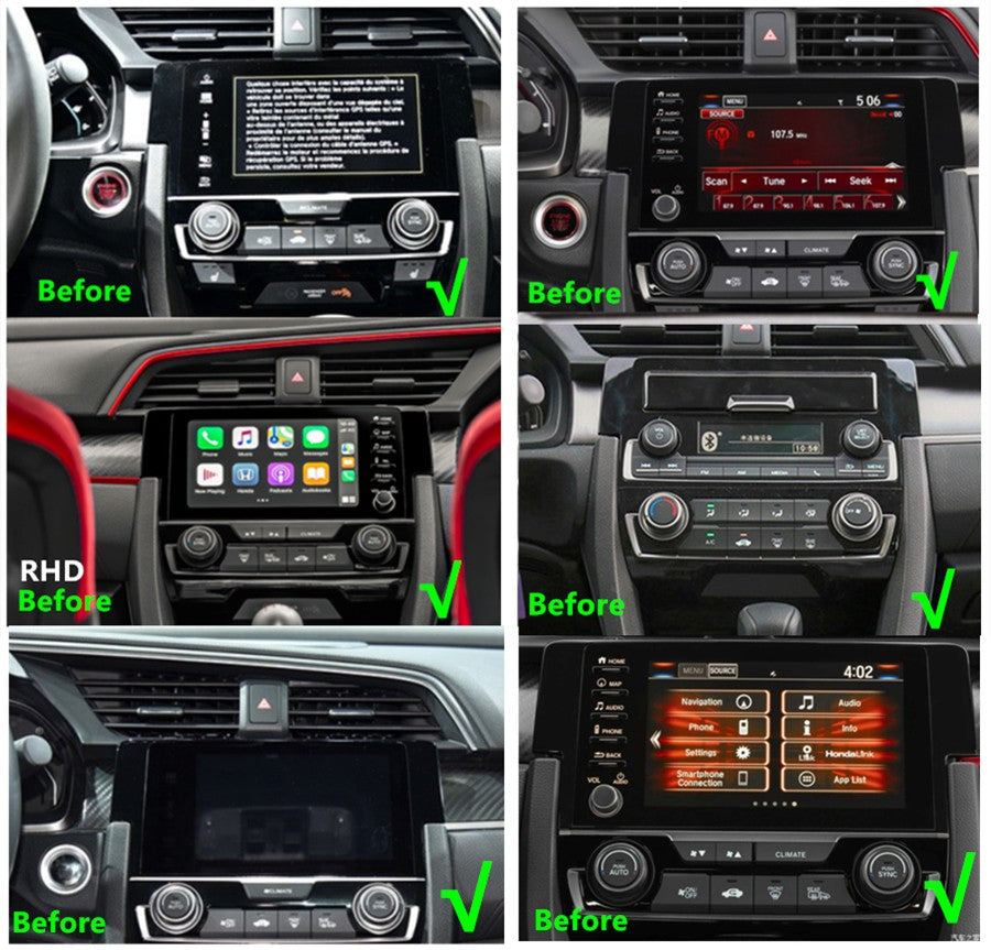 9.7Android 11 1+16GB Car Stereo Radio GPS WIFI 4G for Honda for Civic 2016-2020