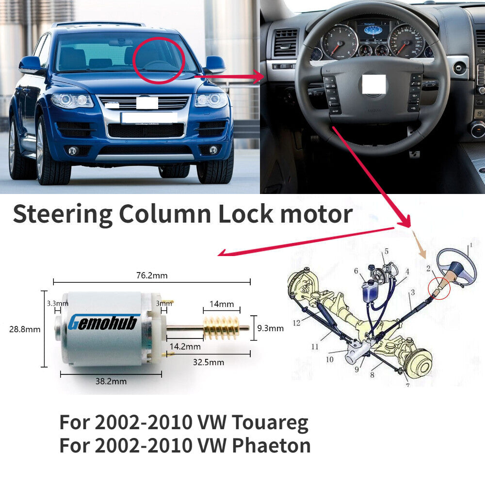New Steering Wheel Column Lock motor for 2007-2010 for Audi for A8 Quattro 02-10 for Audi for A8