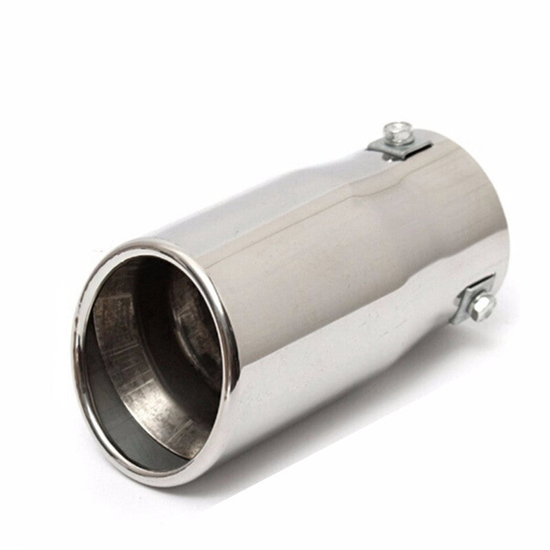76mm Car Chrome Exhaust Pipe Tip Muffler Steel Stainless Trim Tail Tube Mufflers
