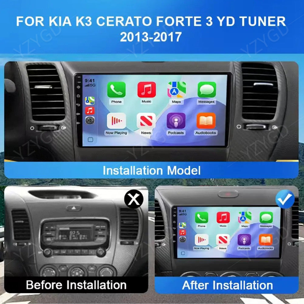 Car Stereo Radio for Kia K3 Cerato Forte 3 Yd Tuner 2013-2017 GPS CarPlay Screen