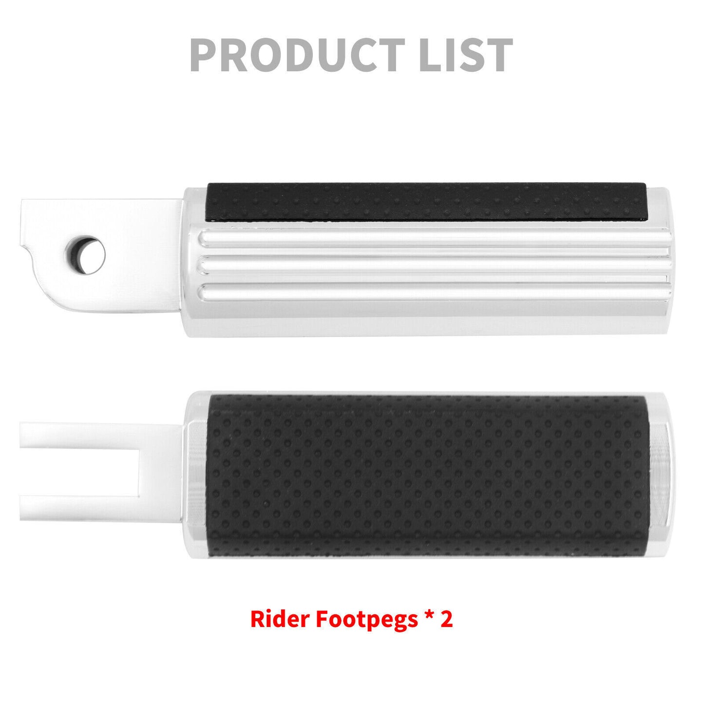 Non-Slip Defiance Front Rider Footpegs Footrests Fit for Harley Softail 2018-23