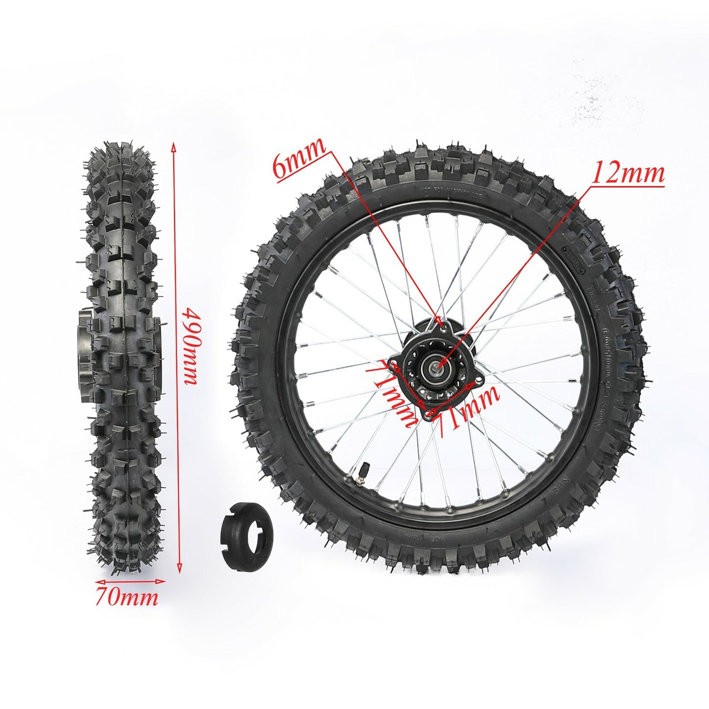 25-inch front fork shock triple clamp kit + 14-inch wheels 60/100-14 motocross bike razor CRF50