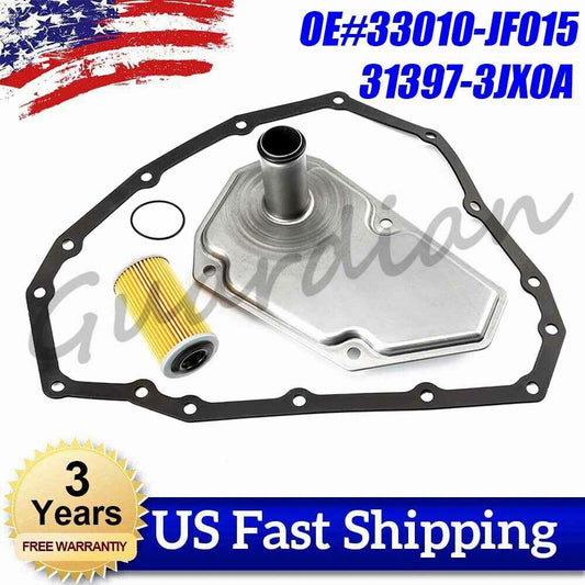 3-Piece Transmission Oil Filter and Disc Washer Kit for NISSAN VERSA 2012 - 2019 13 14