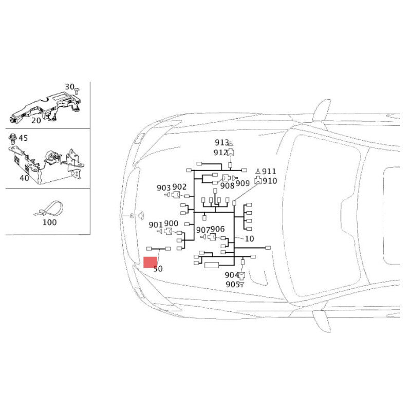 2701502900 Oil sensor cable suitable for Mercedes A/B CLA GLA 180 200 250 4-MATIC 45 AMG